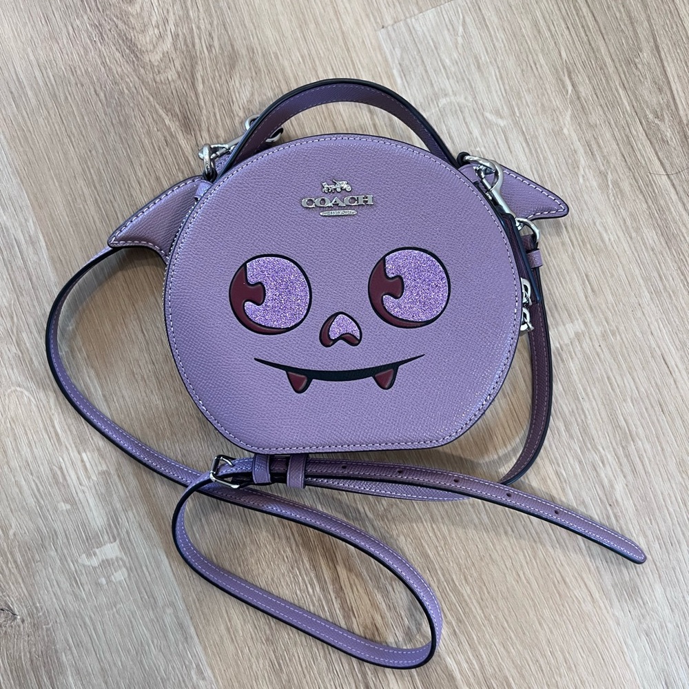 Coach Lilac Monster Face Crossbody Bag
